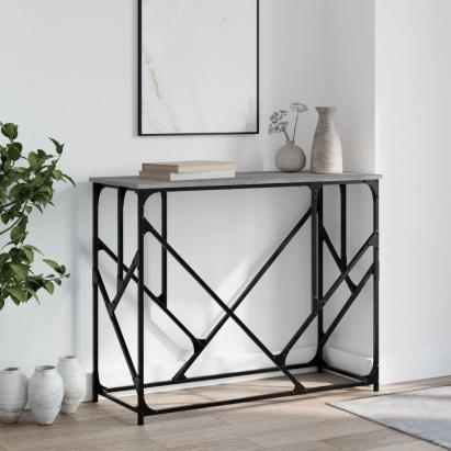 Măsuță consolă, gri sonoma, 100x40x80 cm, lemn prelucrat GartenMobel Dekor