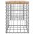 Bancă de grădină, design gabion, 103x31x42 cm, lemn masiv pin GartenMobel Dekor