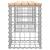 Bancă de grădină, design gabion, 203x31x42cm, lemn masiv de pin GartenMobel Dekor