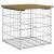Bancă grădină, design gabion, 43x44x42 cm, lemn pin impregnat GartenMobel Dekor