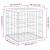 Bancă grădină, design gabion, 43x44x42 cm, lemn pin impregnat GartenMobel Dekor