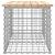 Bancă de grădină, design gabion, 103x44x42cm, lemn masiv de pin GartenMobel Dekor