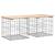 Bancă de grădină, design gabion, 103x44x42cm, lemn masiv de pin GartenMobel Dekor