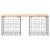 Bancă de grădină, design gabion, 103x44x42cm, lemn masiv de pin GartenMobel Dekor