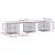 Bancă grădină, design gabion, 203x44x42 cm, lemn pin impregnat GartenMobel Dekor