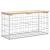 Bancă de grădină, design gabion, 83x31,5x42 cm, lemn masiv pin GartenMobel Dekor