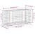 Bancă de grădină, design gabion, 83x31,5x42 cm, lemn masiv pin GartenMobel Dekor