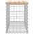 Bancă de grădină, design gabion, 83x31,5x42 cm, lemn masiv pin GartenMobel Dekor