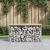Bancă de grădină, design gabion, 83x31,5x42 cm, lemn masiv pin GartenMobel Dekor
