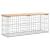 Bancă de grădină, design gabion, 103x31,5x42 cm, lemn masiv pin GartenMobel Dekor
