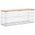 Bancă de grădină, design gabion, 103x31,5x42 cm, lemn masiv pin GartenMobel Dekor