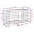 Bancă de grădină, design gabion, 83x44x42 cm, lemn masiv de pin GartenMobel Dekor