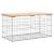 Bancă de grădină, design gabion, 83x44x42 cm, lemn masiv de pin GartenMobel Dekor