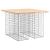 Bancă de grădină, design gabion, 100x102x72cm, lemn masiv pin GartenMobel Dekor