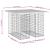 Bancă grădină, design gabion, 100x102x72 cm, lemn pin impregnat GartenMobel Dekor