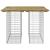 Bancă grădină, design gabion, 100x102x72 cm, lemn pin impregnat GartenMobel Dekor