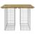 Bancă grădină, design gabion, 100x102x72 cm, lemn pin impregnat GartenMobel Dekor