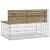 Bancă grădină, design gabion, 103x70x65 cm, lemn pin impregnat GartenMobel Dekor