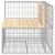 Bancă de grădină design gabion, 92x71x65,5cm, lemn masiv de pin GartenMobel Dekor