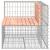 Bancă de grădină design gabion 92x71x65,5 cm lemn masiv Douglas GartenMobel Dekor
