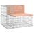 Bancă de grădină design gabion 92x71x65,5 cm lemn masiv Douglas GartenMobel Dekor