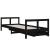 Cadru pat copii cu sertare, negru, 80x200 cm, lemn masiv de pin GartenMobel Dekor