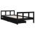 Cadru de pat copii cu sertare, negru, 90x200 cm, lemn masiv pin GartenMobel Dekor