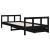 Cadru de pat copii cu sertare, negru, 90x200 cm, lemn masiv pin GartenMobel Dekor