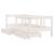 Cadru de pat copii cu sertare, alb, 70x140 cm, lemn masiv pin GartenMobel Dekor