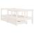 Cadru de pat copii cu sertare, alb, 70x140 cm, lemn masiv pin GartenMobel Dekor