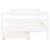 Cadru de pat copii cu sertare, alb, 80x160 cm, lemn masiv pin  GartenMobel Dekor