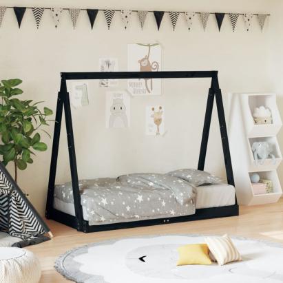 Cadru de pat pentru copii, 70x140 cm, lemn masiv de pin GartenMobel Dekor