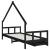 Cadru de pat copii cu sertare, negru, 90x190 cm, lemn masiv pin GartenMobel Dekor