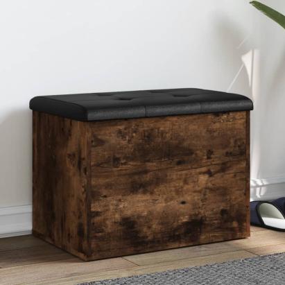 Bancă de depozitare, stejar fumuriu, 62x42x45 cm lemn prelucrat GartenMobel Dekor