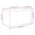 Bancă de depozitare, gri beton, 82x42x45 cm, lemn prelucrat GartenMobel Dekor