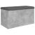 Bancă de depozitare, gri beton, 82x42x45 cm, lemn prelucrat GartenMobel Dekor