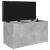 Bancă de depozitare, gri beton, 82x42x45 cm, lemn prelucrat GartenMobel Dekor