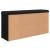 Bancă de pantofi, negru, 102x32x50 cm, lemn prelucrat GartenMobel Dekor