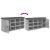 Bancă de pantofi, gri beton, 102x32x50 cm, lemn prelucrat GartenMobel Dekor