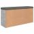 Bancă de pantofi, gri beton, 102x32x50 cm, lemn prelucrat GartenMobel Dekor