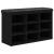 Bancă de pantofi, negru, 82x32x50 cm, lemn prelucrat GartenMobel Dekor