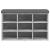 Bancă de pantofi, gri beton, 82x32x50 cm, lemn prelucrat GartenMobel Dekor