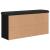 Bancă de pantofi, negru, 102x32x50 cm, lemn prelucrat GartenMobel Dekor
