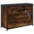 Bancă pantofi cu sertar rabatabil, stejar fumuriu, 82x32x56 cm GartenMobel Dekor