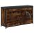 Bancă pantofi cu sertar rabatabil, stejar fumuriu, 102x32x56 cm GartenMobel Dekor