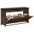 Bancă pantofi cu sertar rabatabil, stejar fumuriu, 102x32x56 cm GartenMobel Dekor