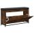 Bancă pantofi cu sertar rabatabil, stejar fumuriu, 102x32x56 cm GartenMobel Dekor