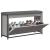 Bancă de pantofi cu sertar rabatabil, gri sonoma, 102x32x56 cm GartenMobel Dekor