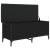 Bancă de depozitare, negru, 102x42x45 cm, lemn prelucrat GartenMobel Dekor