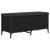 Bancă de depozitare, negru, 102x42x45 cm, lemn prelucrat GartenMobel Dekor